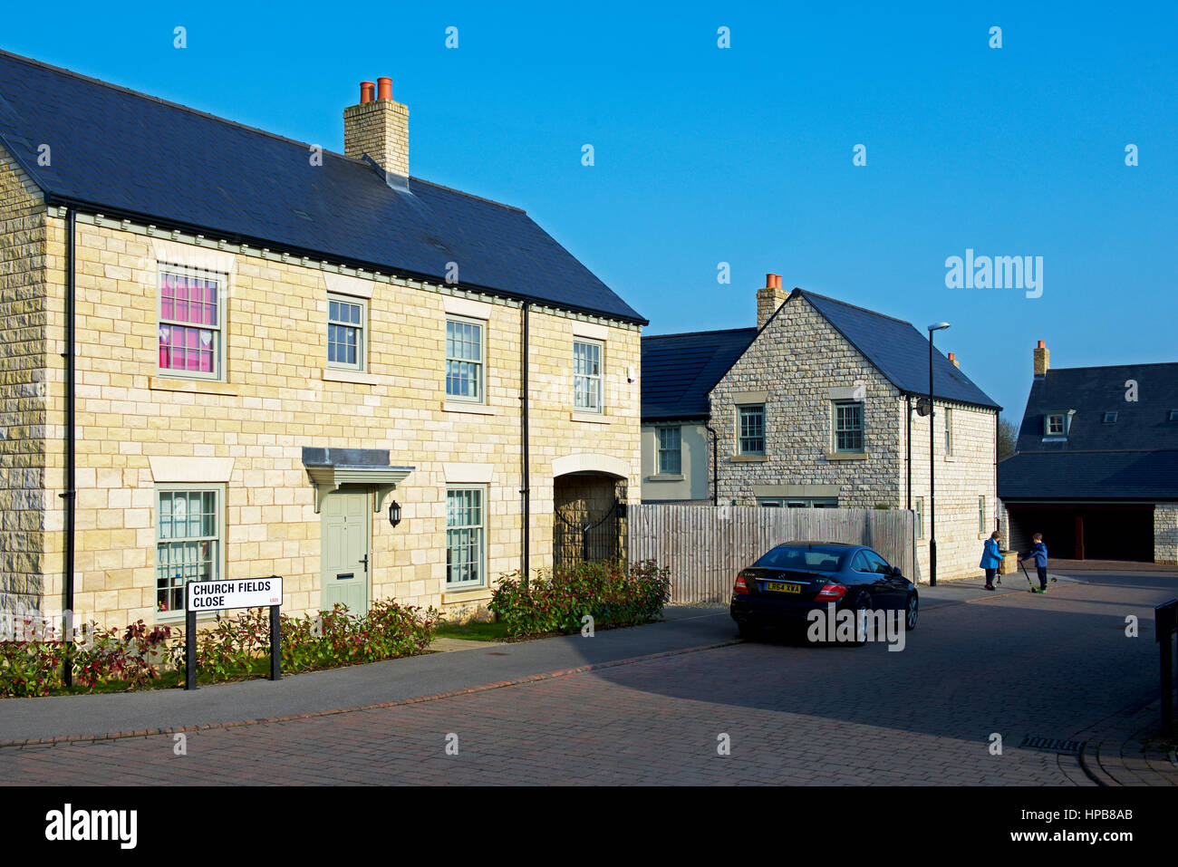 New homes in the Church Fields housing estate, Boston Spa, North