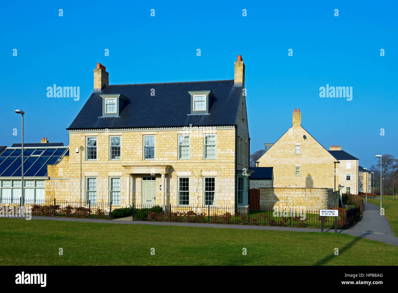 New homes in the Church Fields housing estate, Boston Spa, North