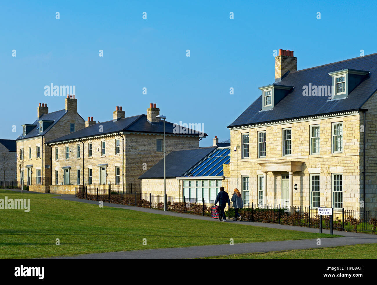 New homes in the Church Fields housing estate, Boston Spa, North