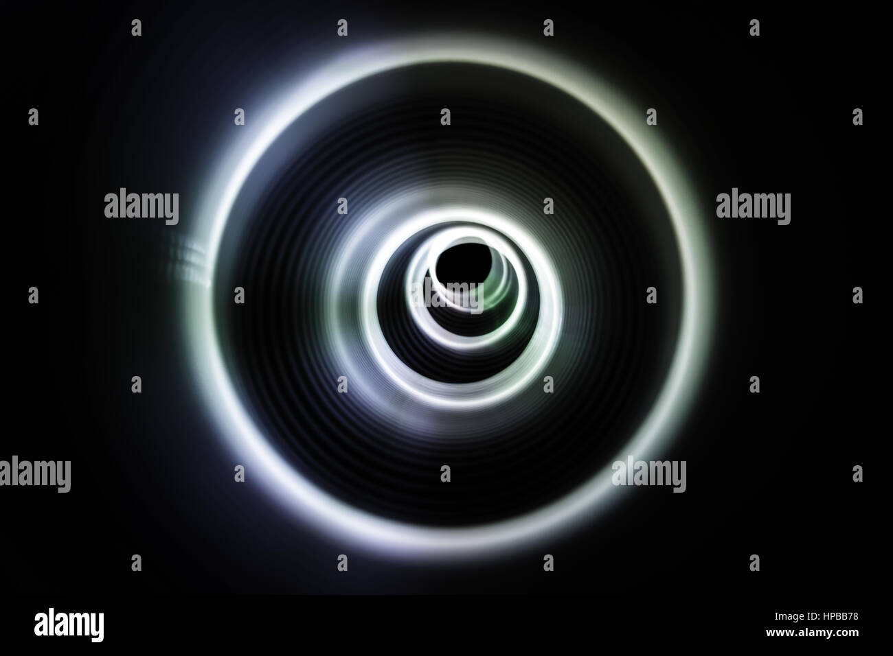 Sound waves in the visible gray color in the dark Stock Photo - Alamy
