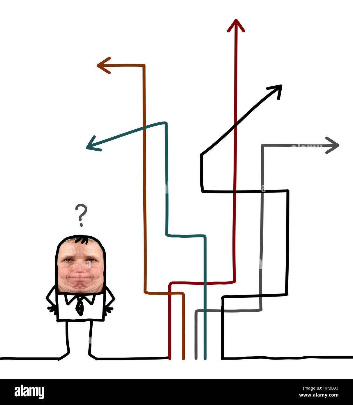 Cartoon arrows hi-res stock photography and images - Alamy