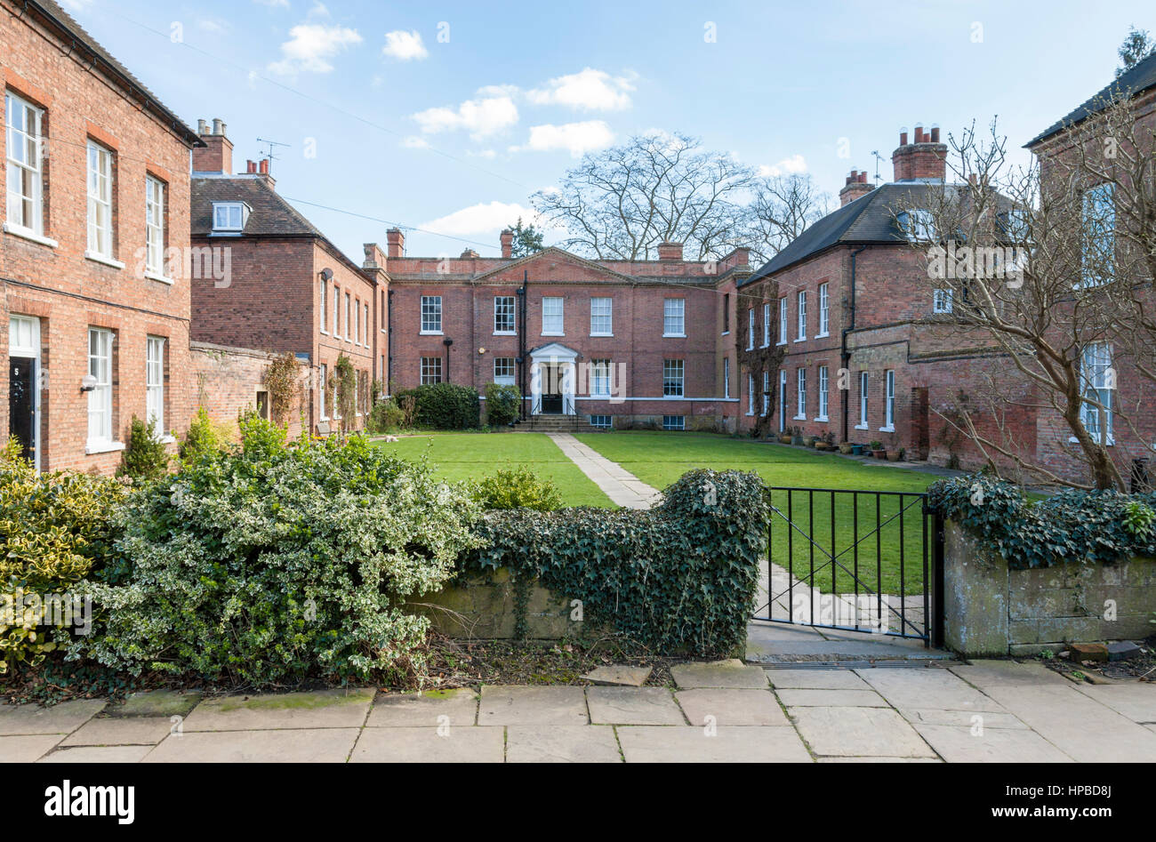 The Vicar's Court and The Residence, Southwell Minster, Nottinghamshire, England, UK Stock Photo