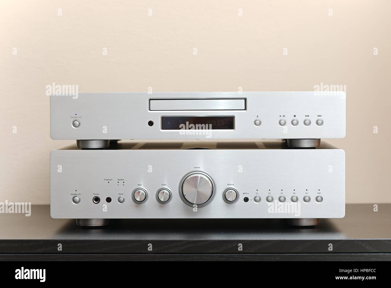 Home hifi system Stock Photo Alamy