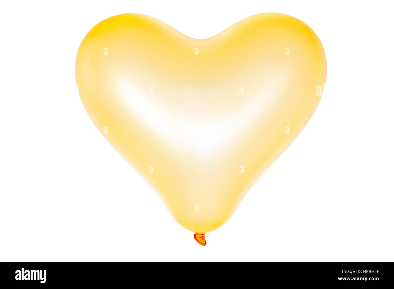 Heart shape balloon isolated on white Stock Photo