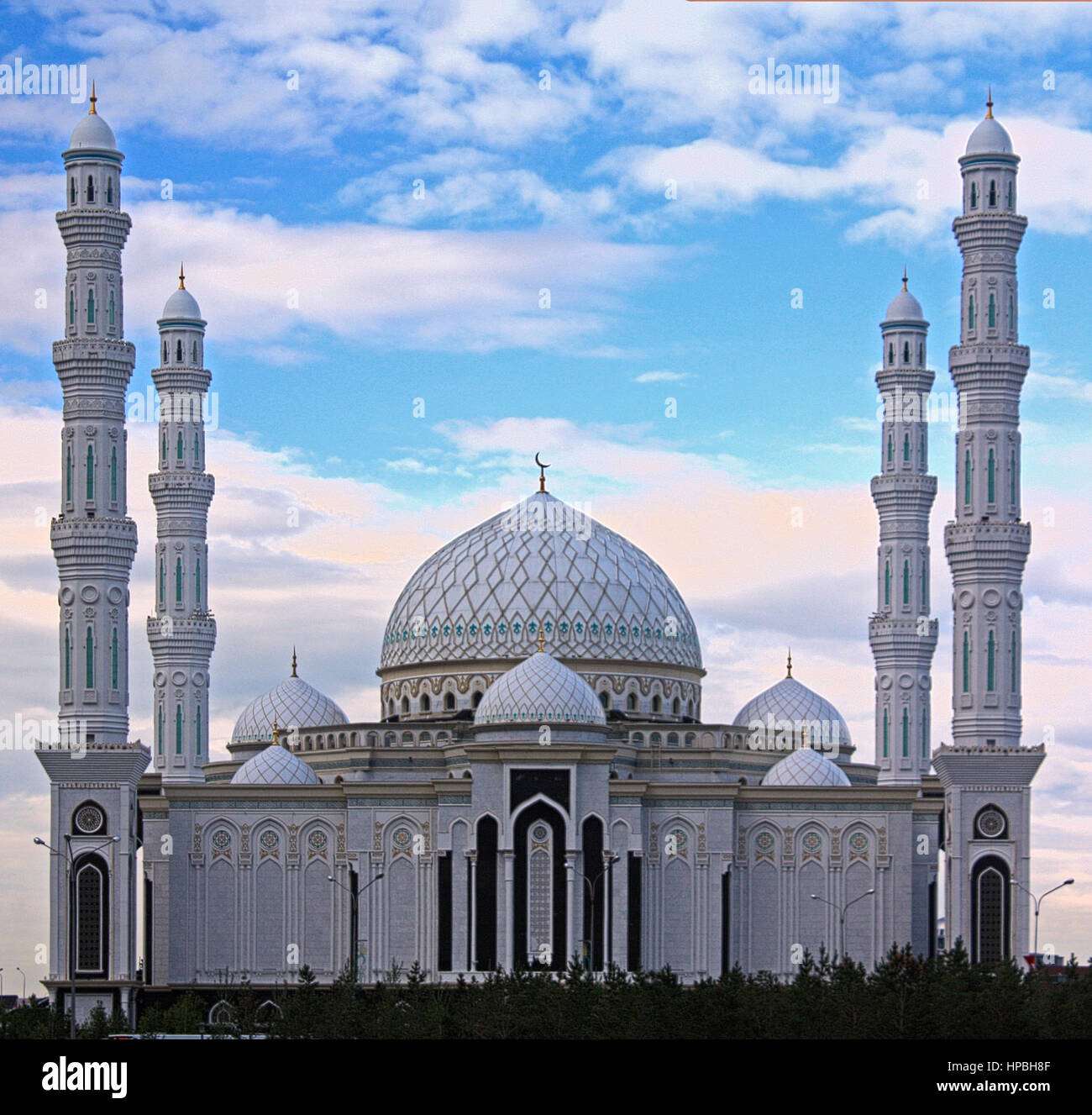 Hazrat Sultan Mosque in Astana, Kazakhstan Stock Photo