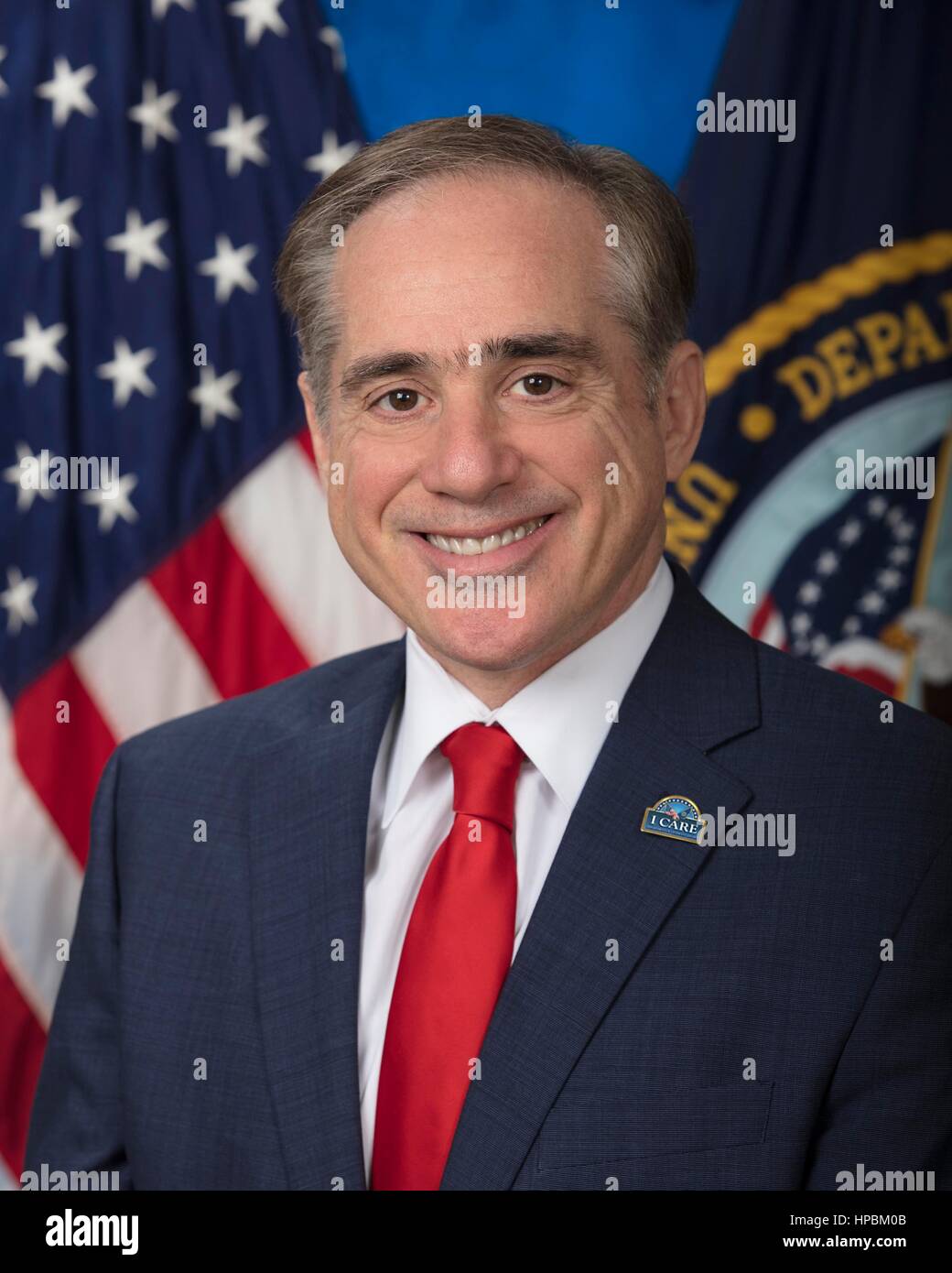 U.S. Secretary of Veterans Affairs Dr. David Shulkin official portrait February 13, 2017 in Washington, DC. Stock Photo