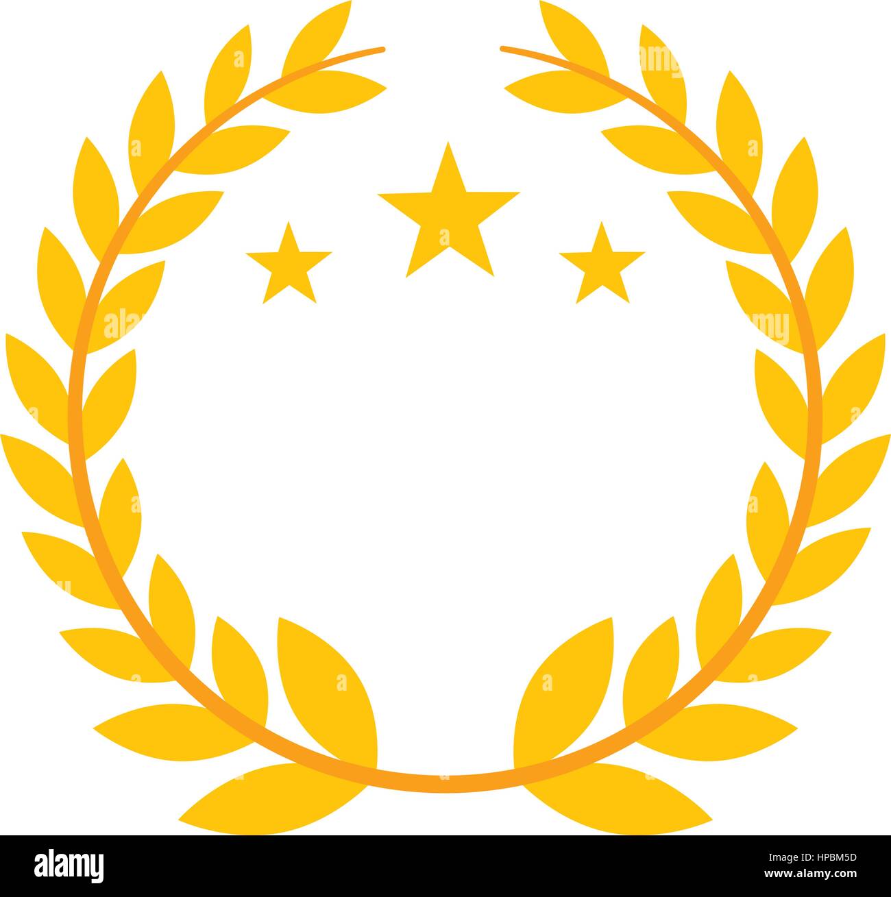 wreath leafs crown emblem vector illustration design Stock Vector Image ...