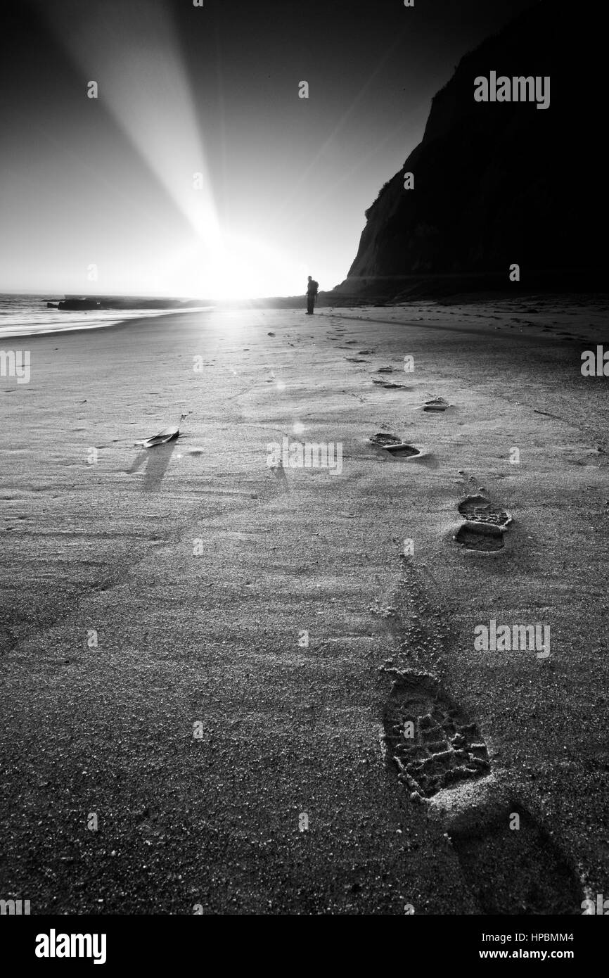 Vibrant coastal scene in Black and White Stock Photos & Images - Alamy
