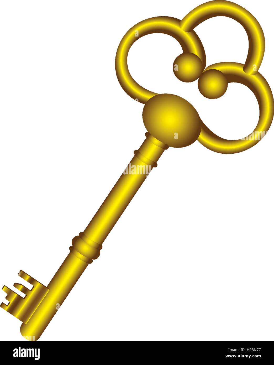 gold old key icon stock Stock Vector Image & Art - Alamy