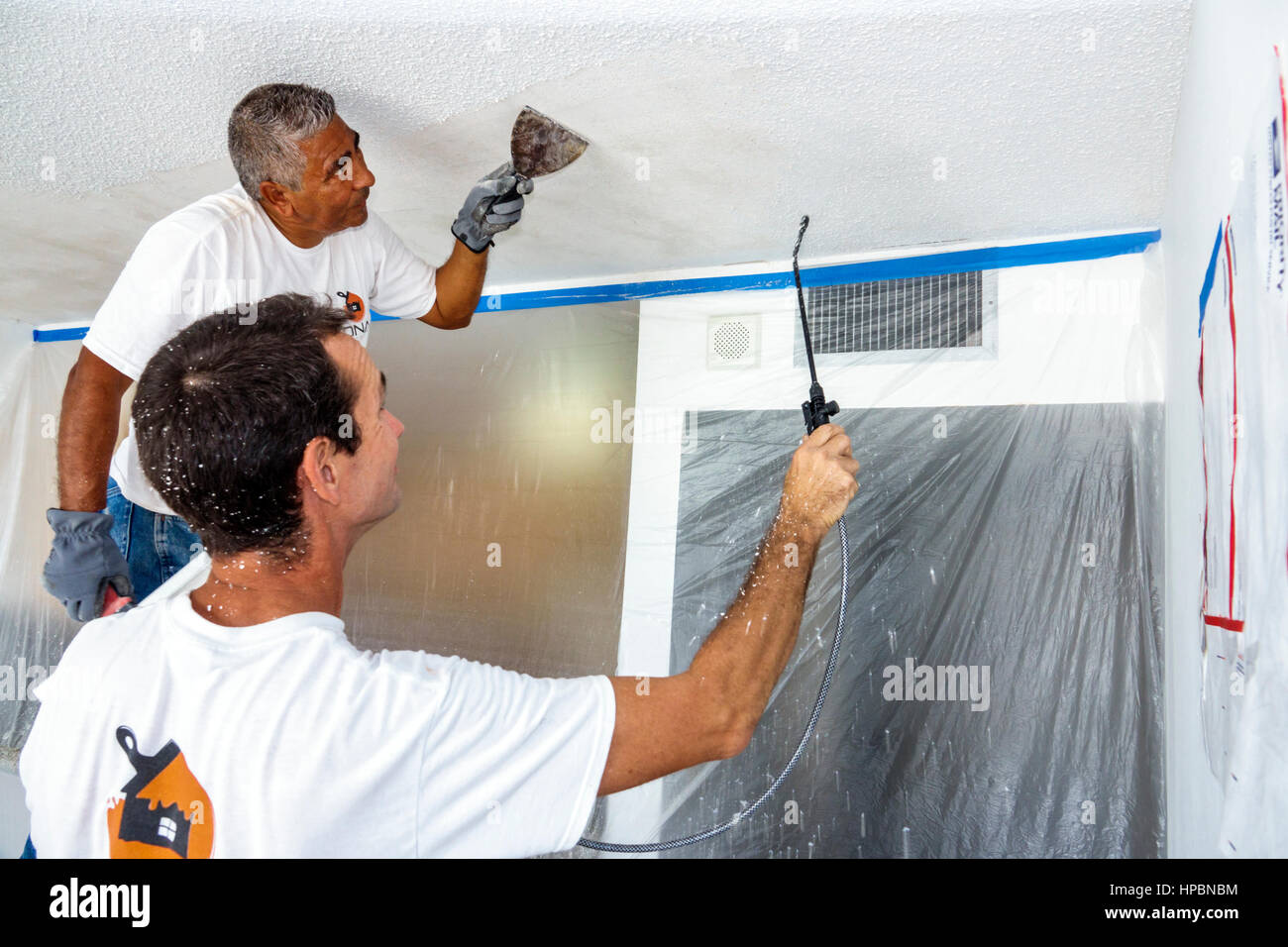 Miami Beach Florida Apartment Remodeling Hispanic Man Mature