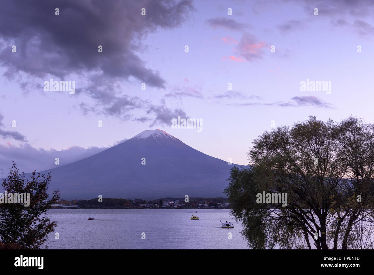 Mountain Fuji, the highest mountain in Japan Stock Photo