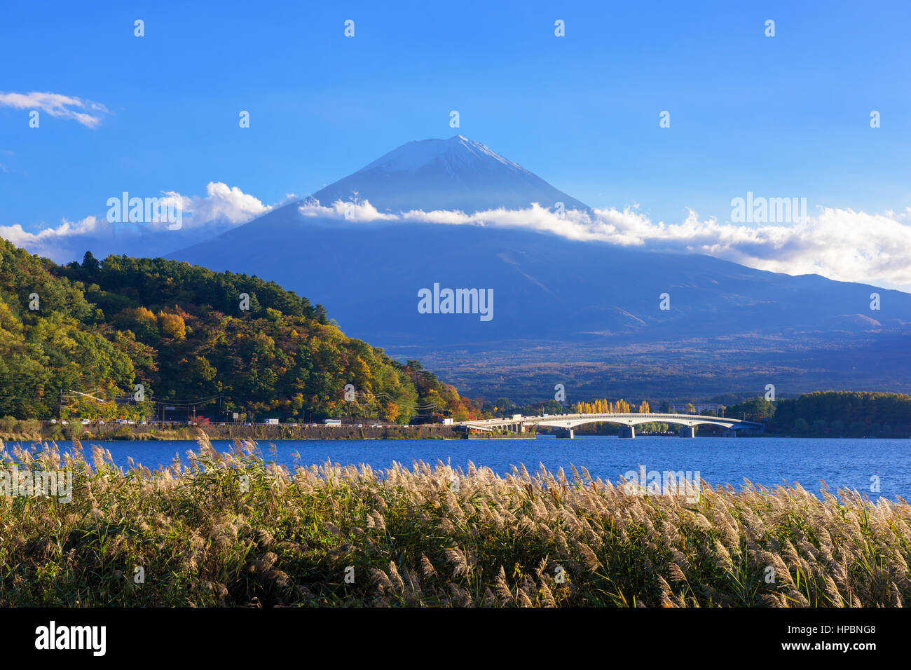 Mountain Fuji, the highest mountain in Japan Stock Photo