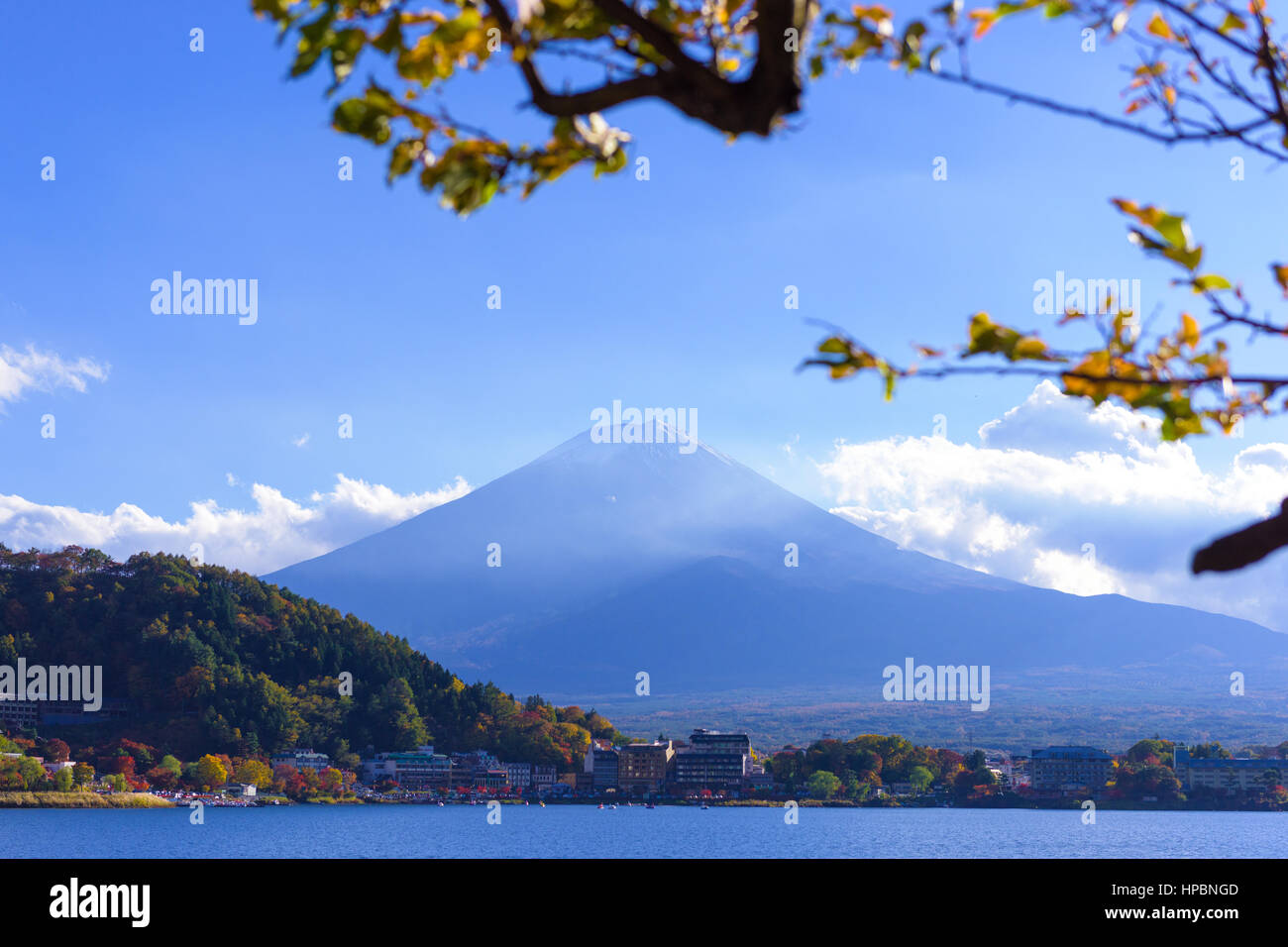 Mountain Fuji, the highest mountain in Japan Stock Photo