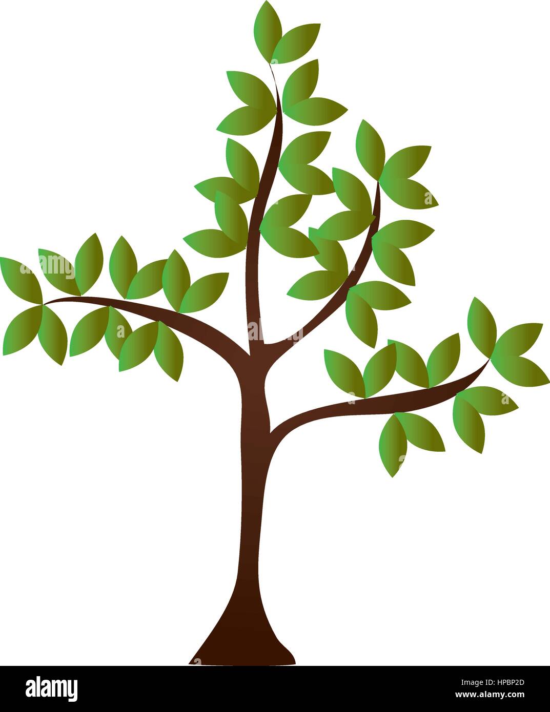 tree plant nature icon vector illustration design Stock Vector Image ...