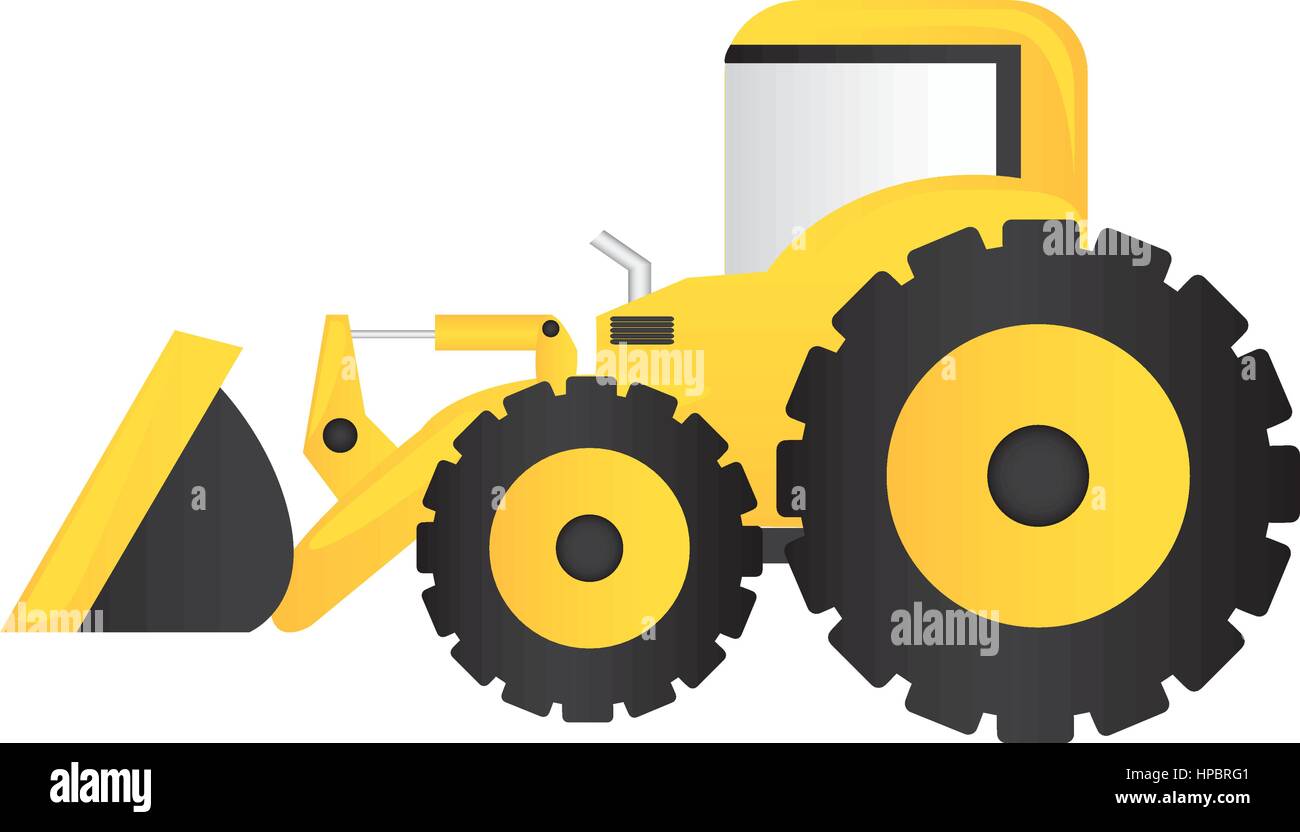 color backhoe loader icon Stock Vector Image & Art Alamy