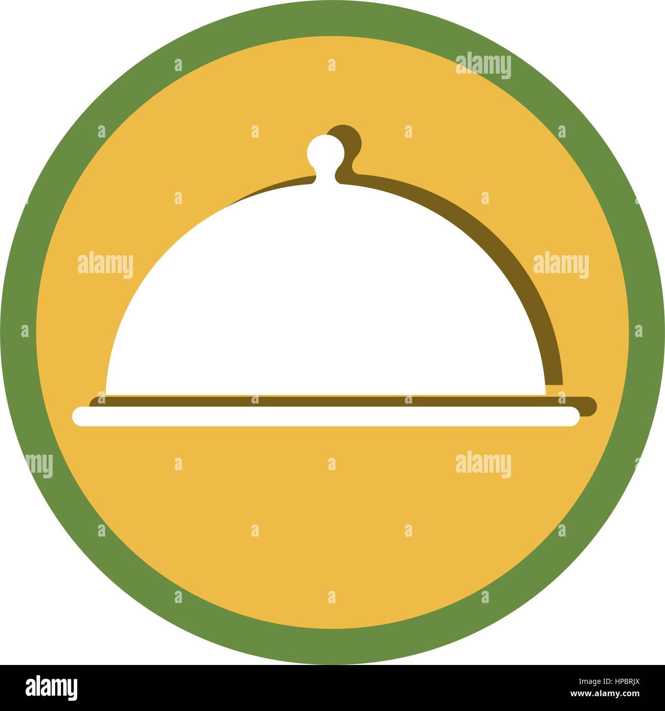 tray server emblem isolated icon vector illustration design Stock ...