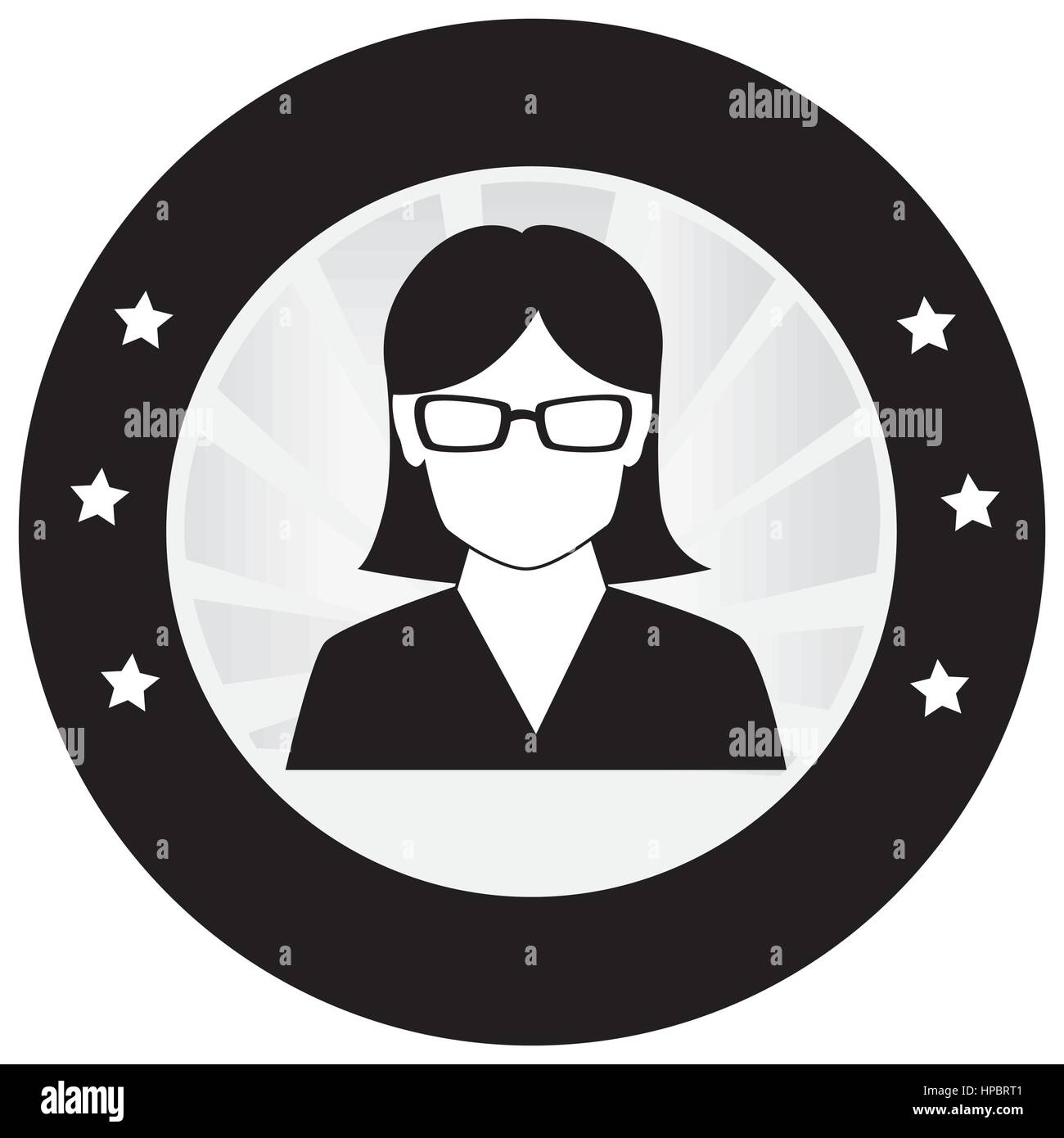 businesswoman character avatar icon Stock Vector Image & Art - Alamy