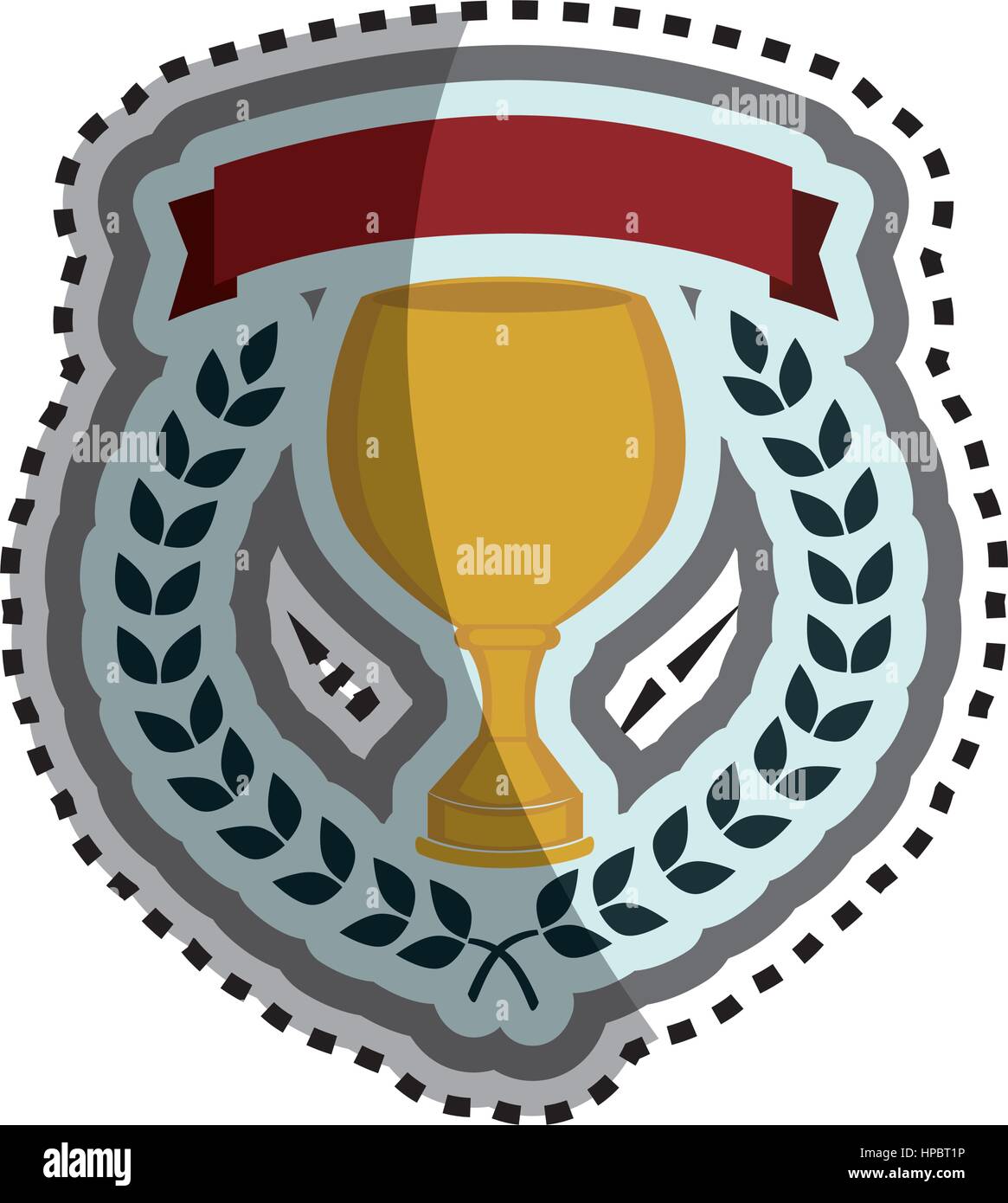 trophy winner isolated icon Stock Vector Image & Art - Alamy