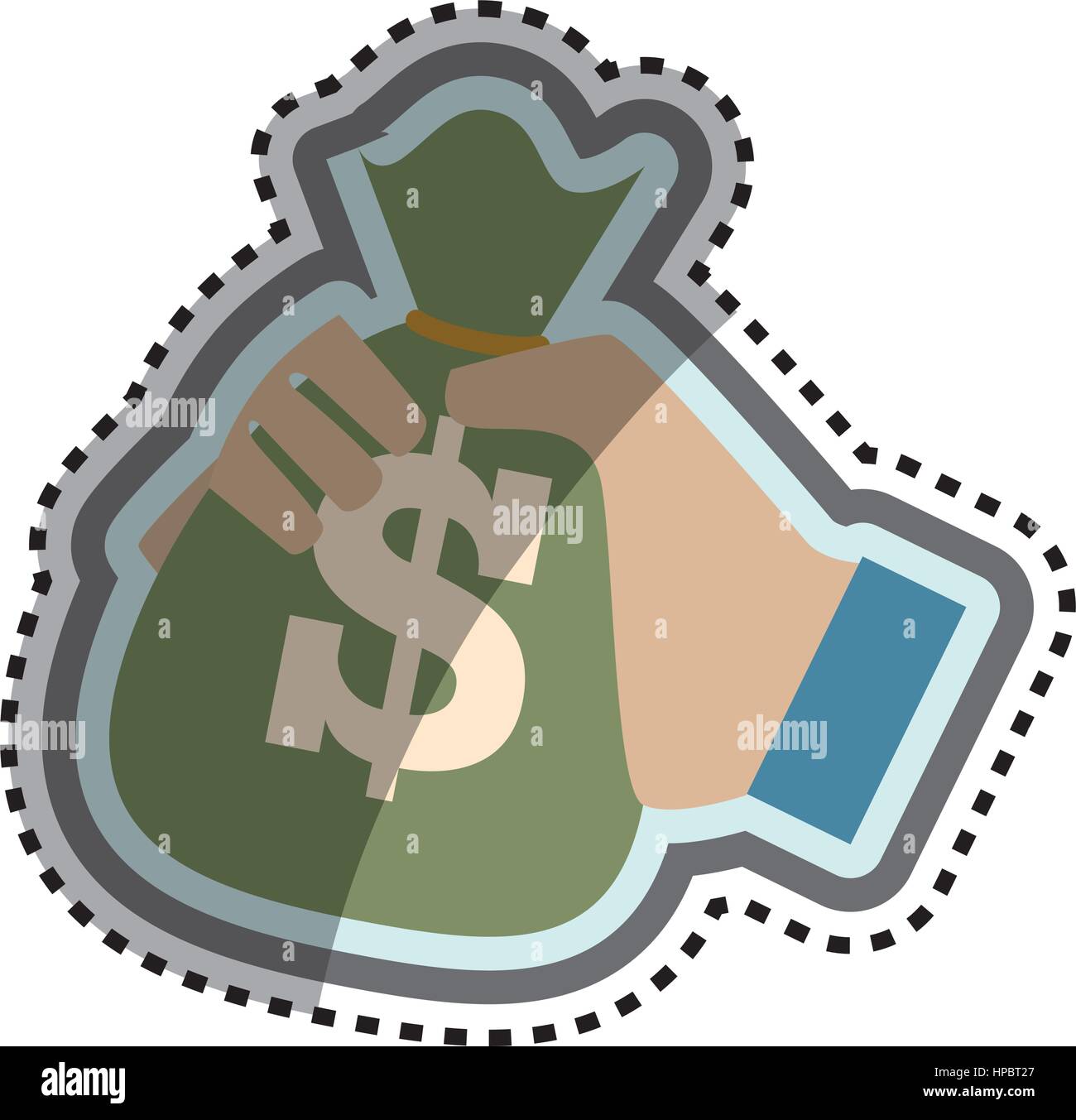 money bag isolated icon Stock Vector Image & Art - Alamy