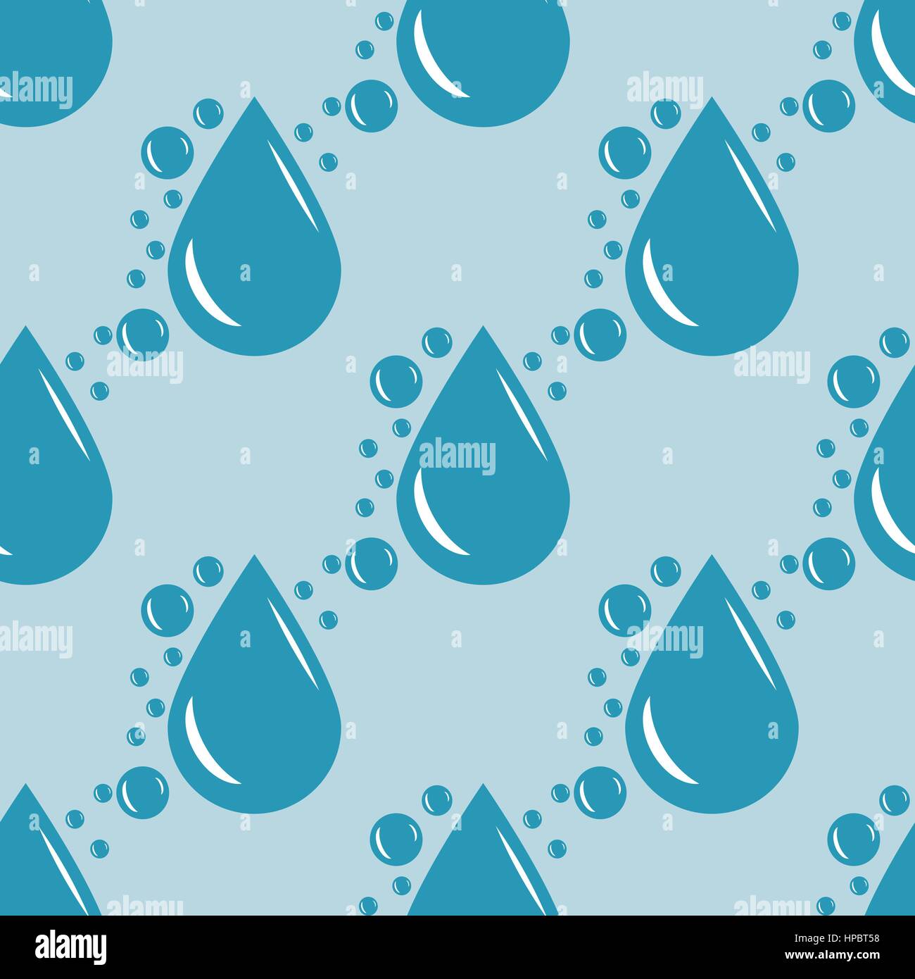 Blue Water drops bubbles seamless pattern design Stock Vector Image ...