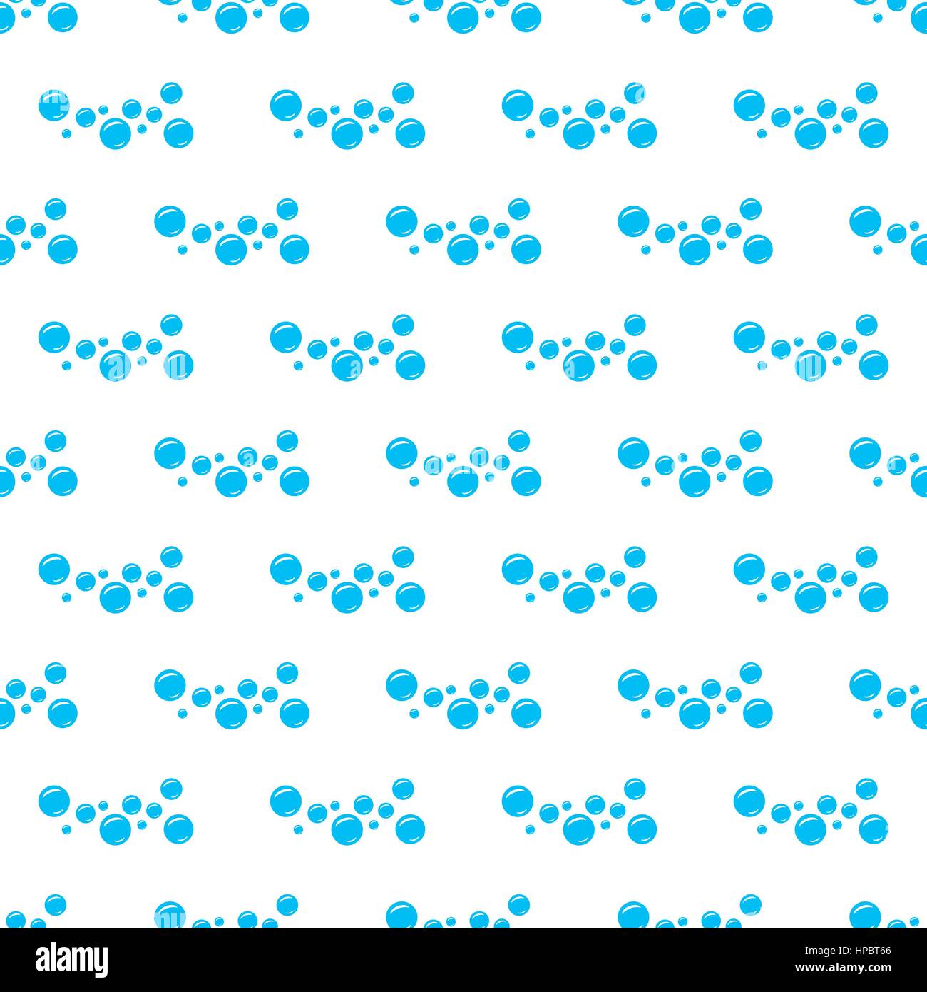 Blue Water drops bubbles seamless pattern design Stock Vector Image ...