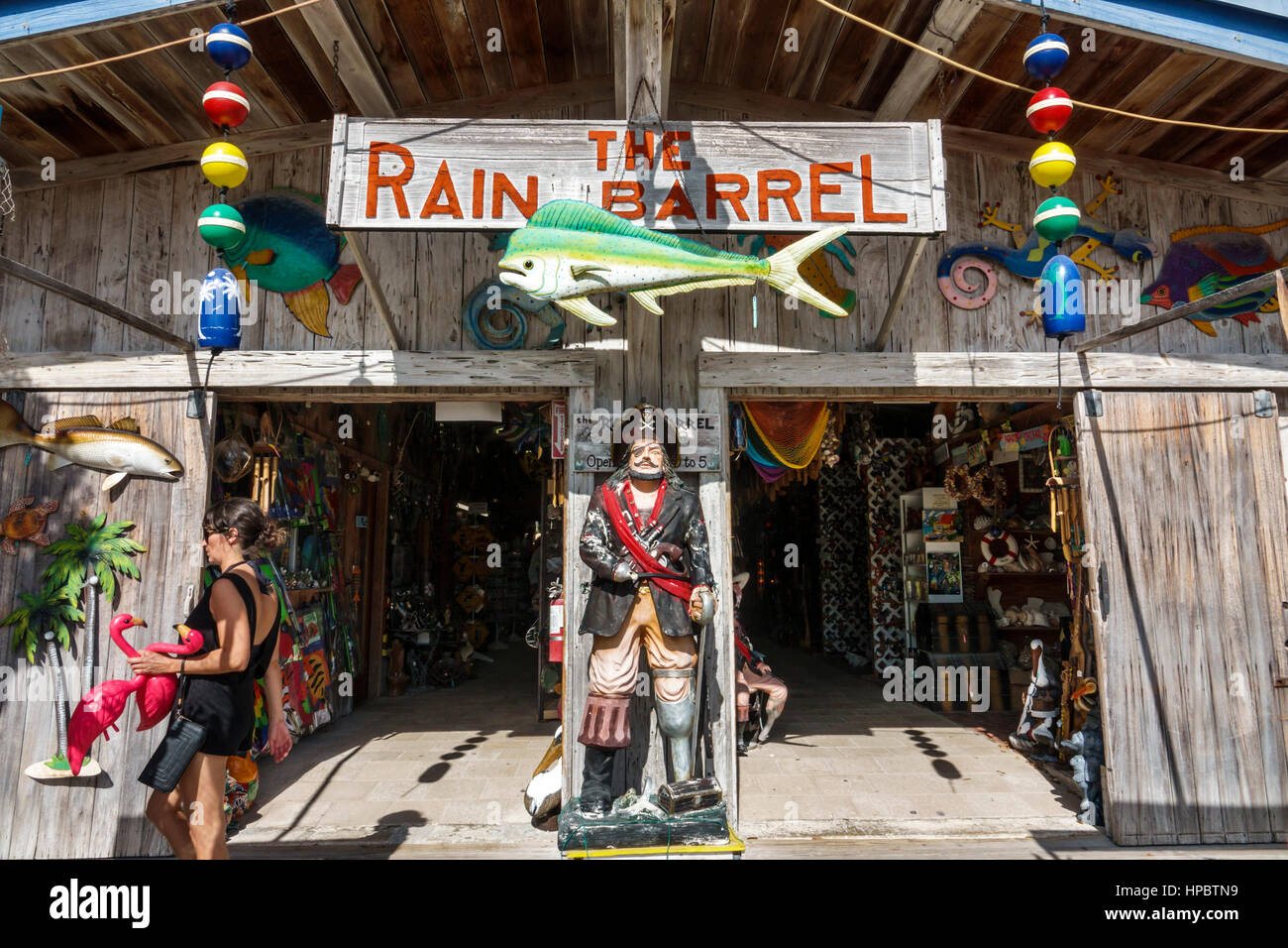 Florida Upper Florida Keys,Islamorada,The Rain Barrel Artisan Village,exterior,front,entrance