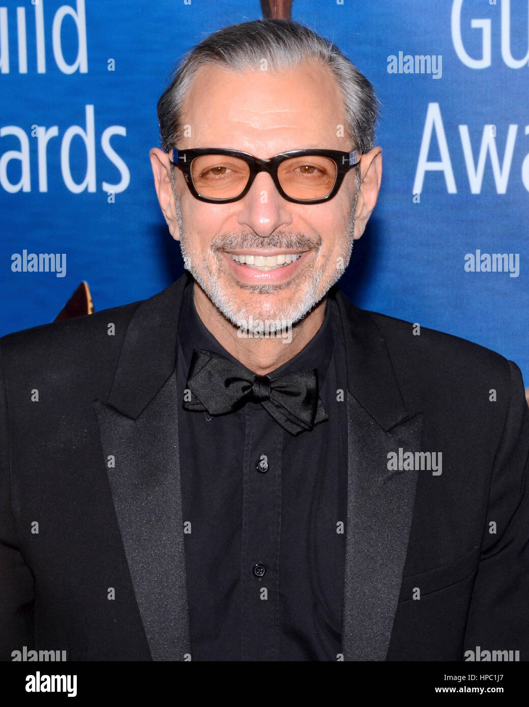 Jeff Goldblum attend the 2017 Writers Guild Awards L.A. Ceremony at The Beverly Hilton Hotel in Beverly Hills, California on February 19, 2017. Stock Photo