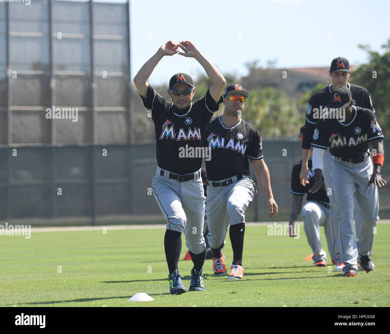 Jupiter, Florida, USA. 17th Feb, 2017. Ichiro Suzuki (Marlins) MLB