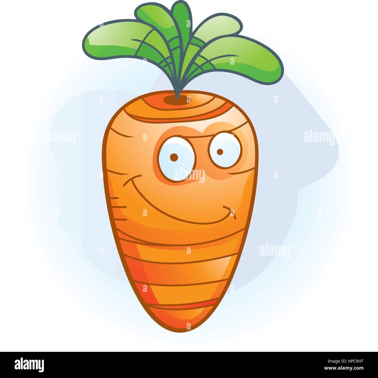 A cartoon orange carrot smiling and happy Stock Vector Image & Art Alamy