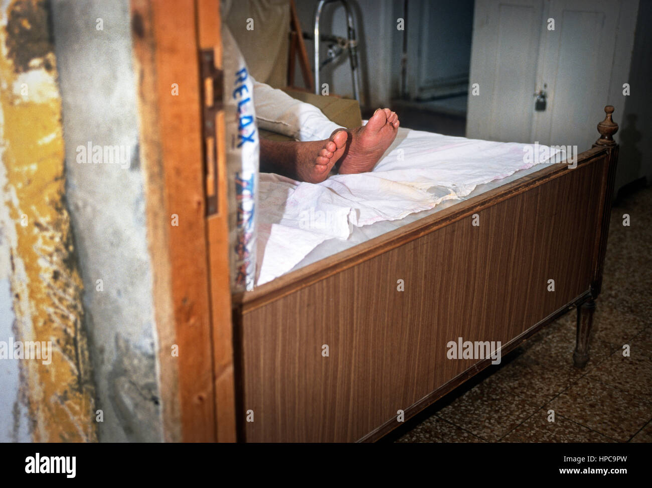 Care home for the elderly, Beirut, Lebanon 1990's Stock Photo