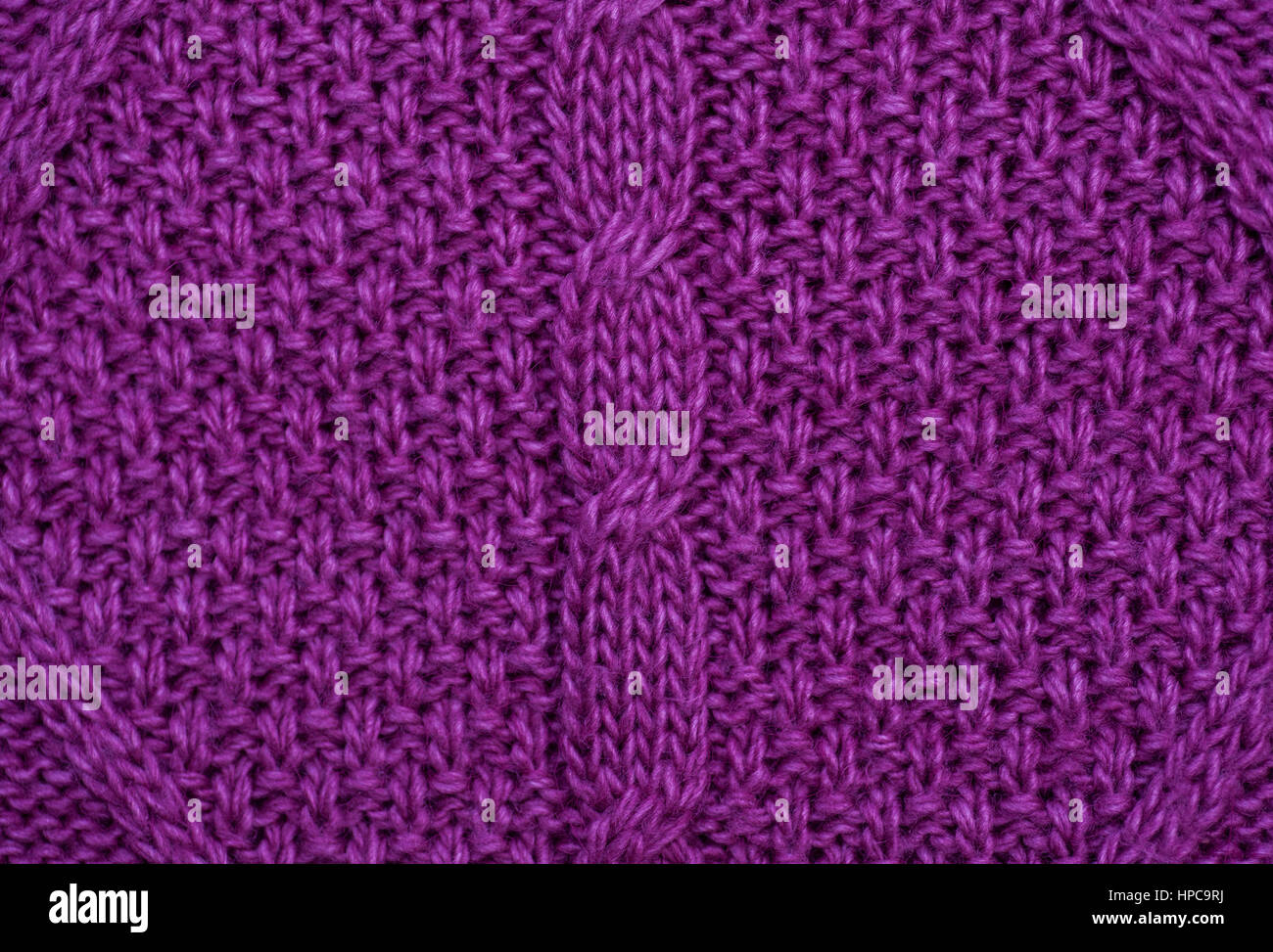texture purple knitted fabric for the background Stock Photo