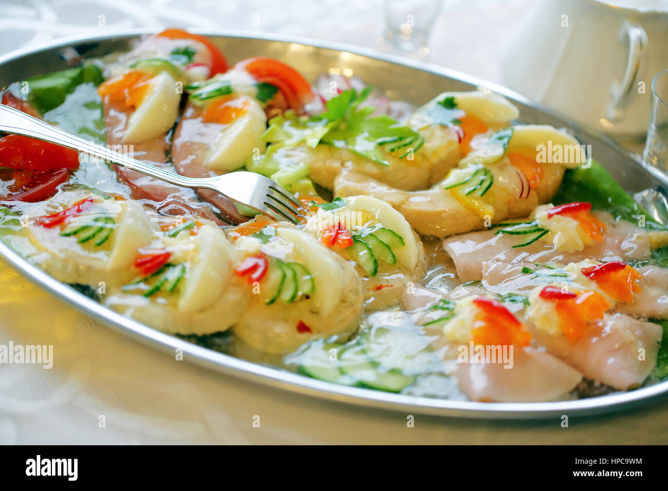 Delicious buffet food on the party or wedding reception Stock Photo - Alamy