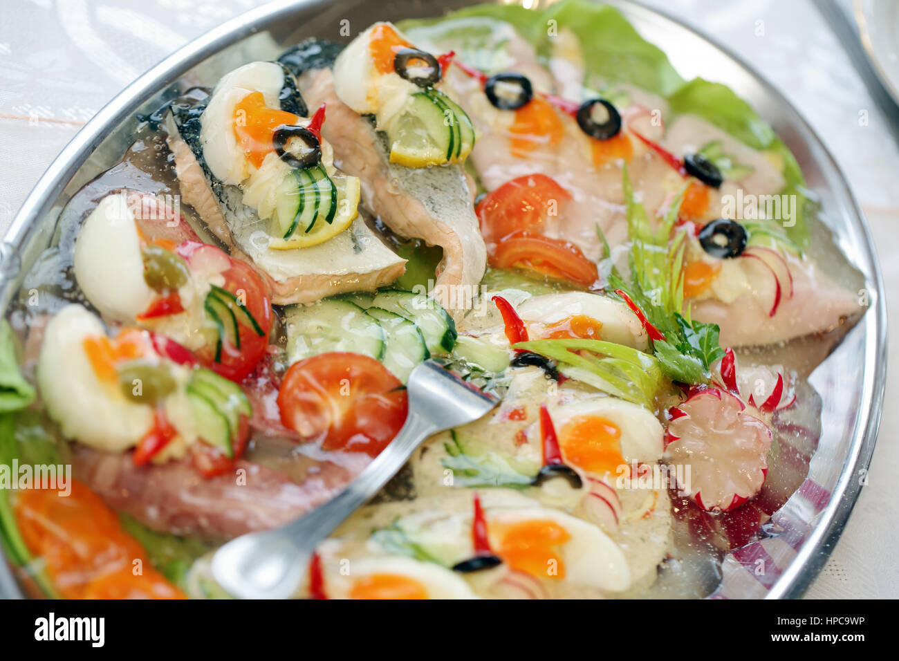 Delicious buffet food on the party or wedding reception Stock Photo - Alamy