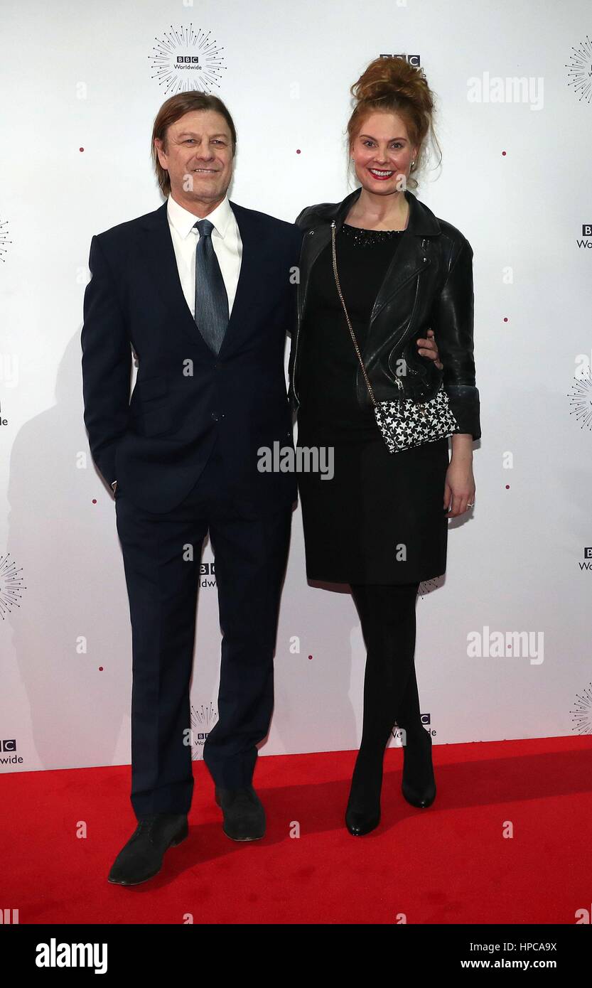 Sean Bean and his partner Ashley Moore attend the showcase gala for BBC