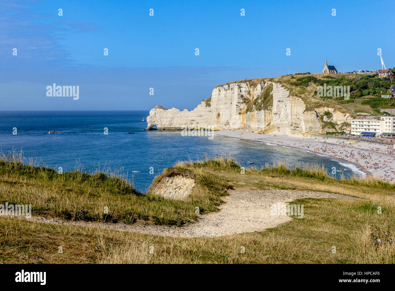 The famous cliffs of Etretat, Normandy, France Stock Photo - Alamy