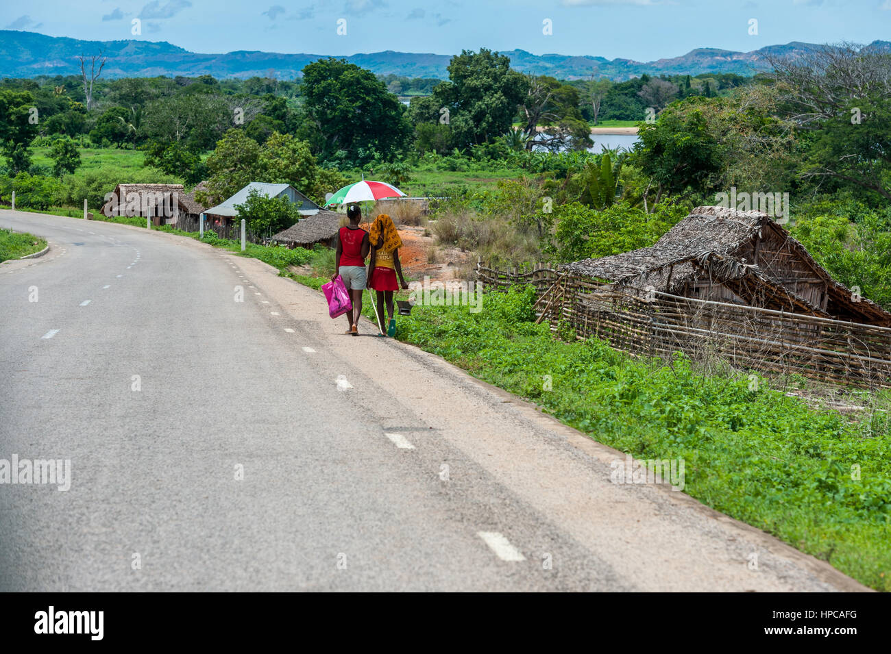 Madagascar Cities Rural Madagascar, daily life in the rural area - countryside Stock Photo - Alamy