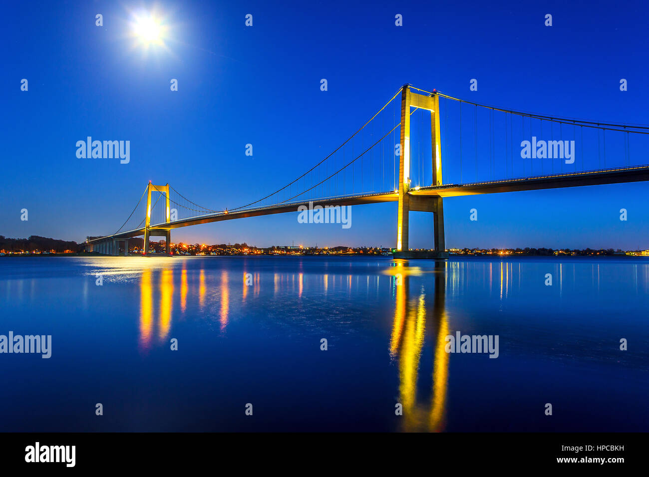 The little-beld-bridge near Fredericia, Denmark Stock Photo