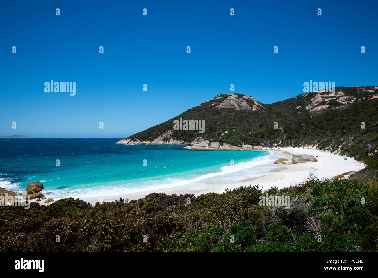 Little Beach landscape in Two Peoples Bay Reserve near Albany, Western Australia Stock Photo