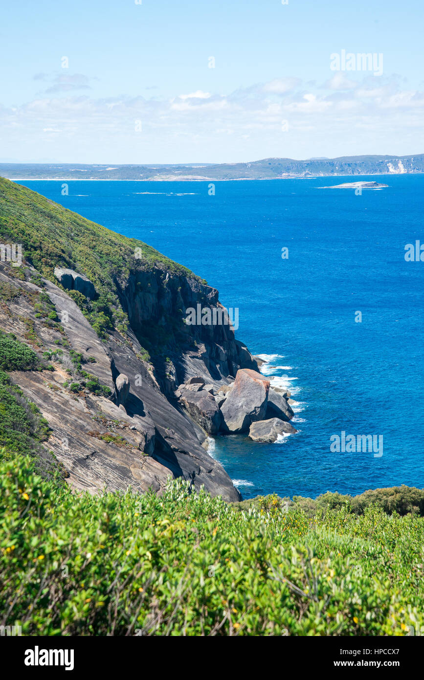 A scenic Southern ocean view in West Cape Howe National Park near Albany, Western Australia Stock Photo