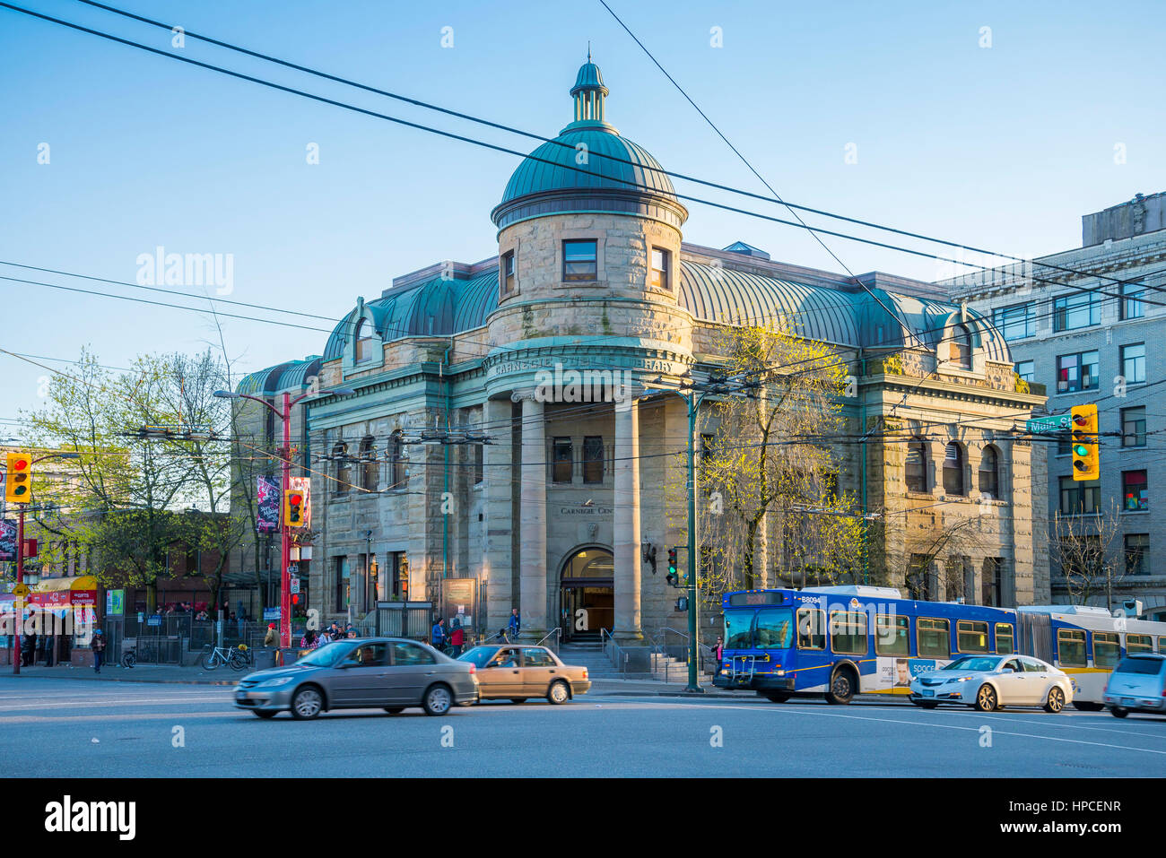 The Carnegie Centre, Main and Hastings, DTES, Vancouver, British Columbia, Canada Stock Photo