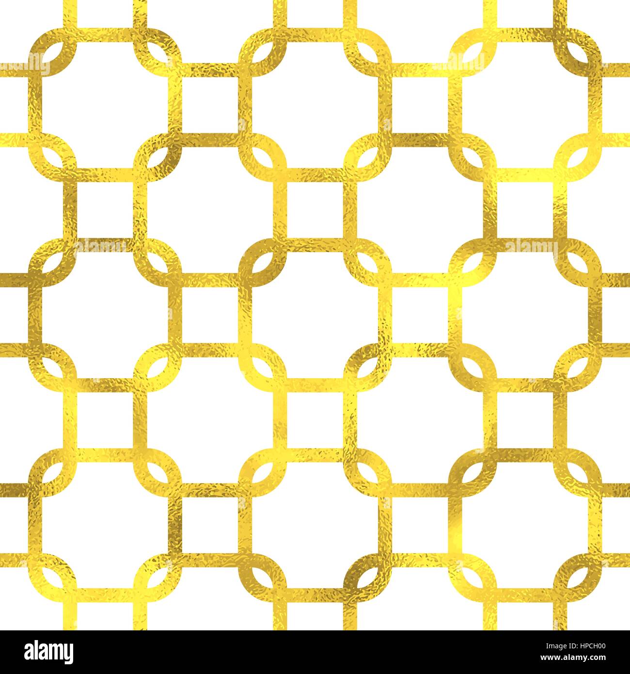 Gold glittering foil geometric seamless pattern background Stock Vector ...