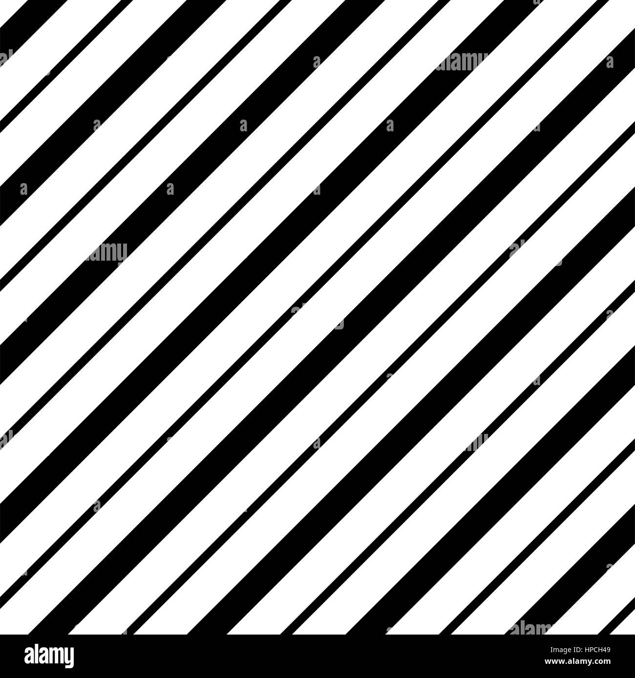 Vector Diagonal Striped Seamless Pattern. Black and white background ...