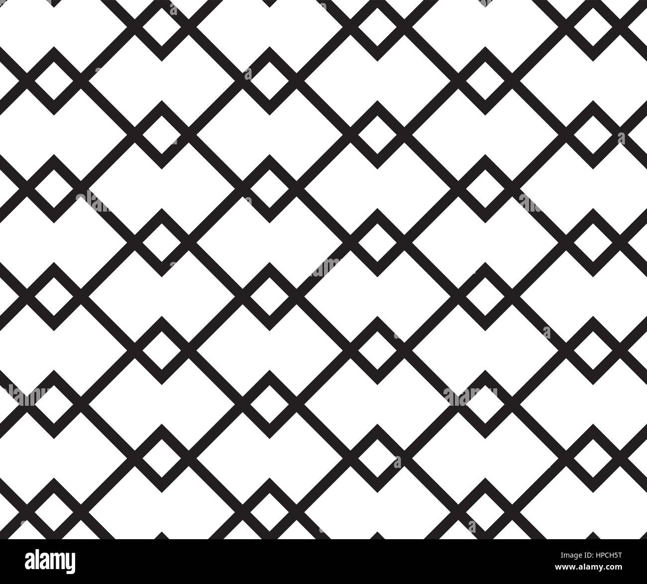 Geometric seamless pattern. Vector retro black and white background ...