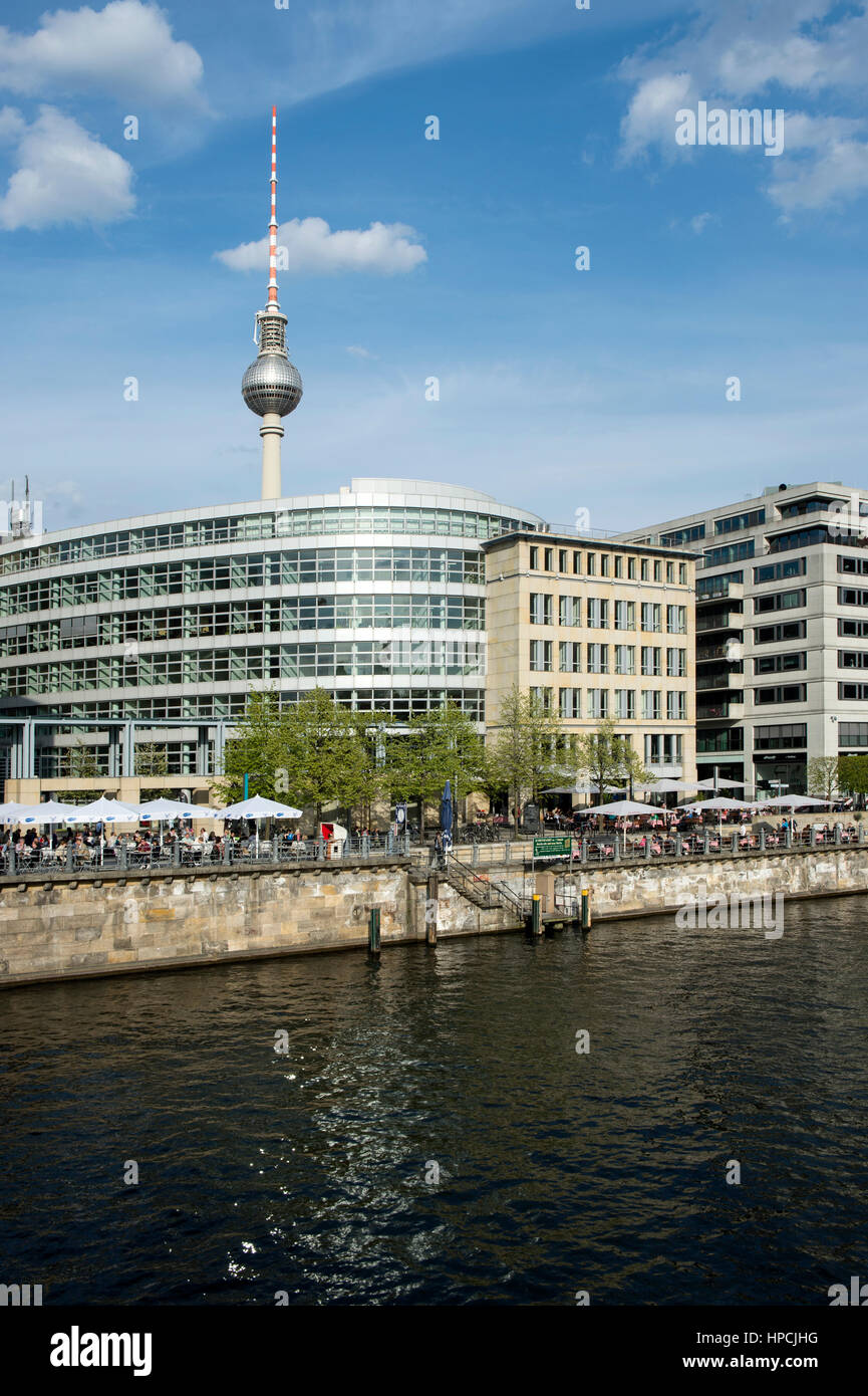 Germany,Berlin,Fernsehturm Stock Photo