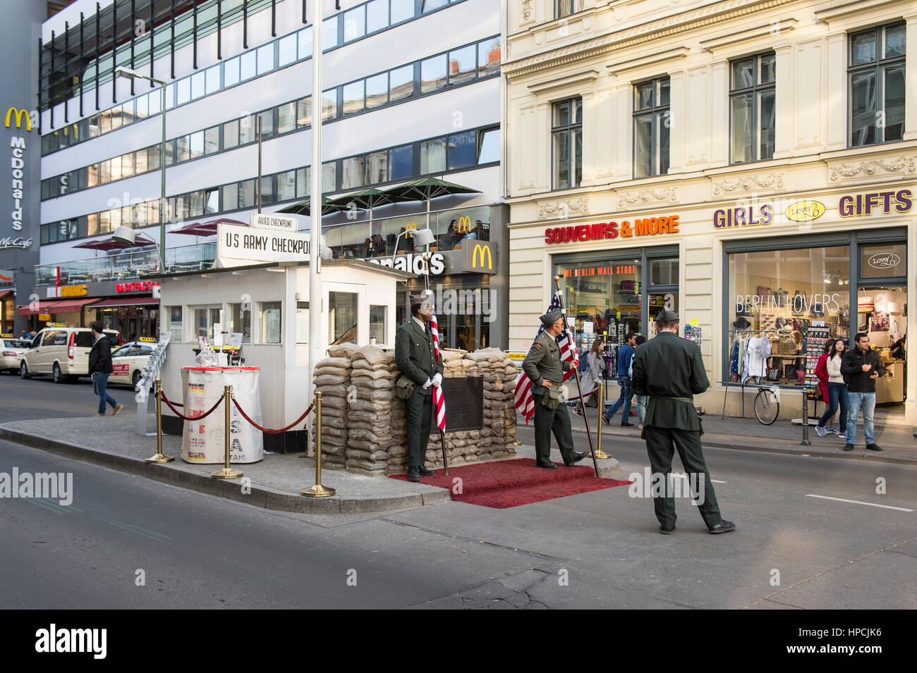 Berlin checkpoint charlie museum hires stock photography and images