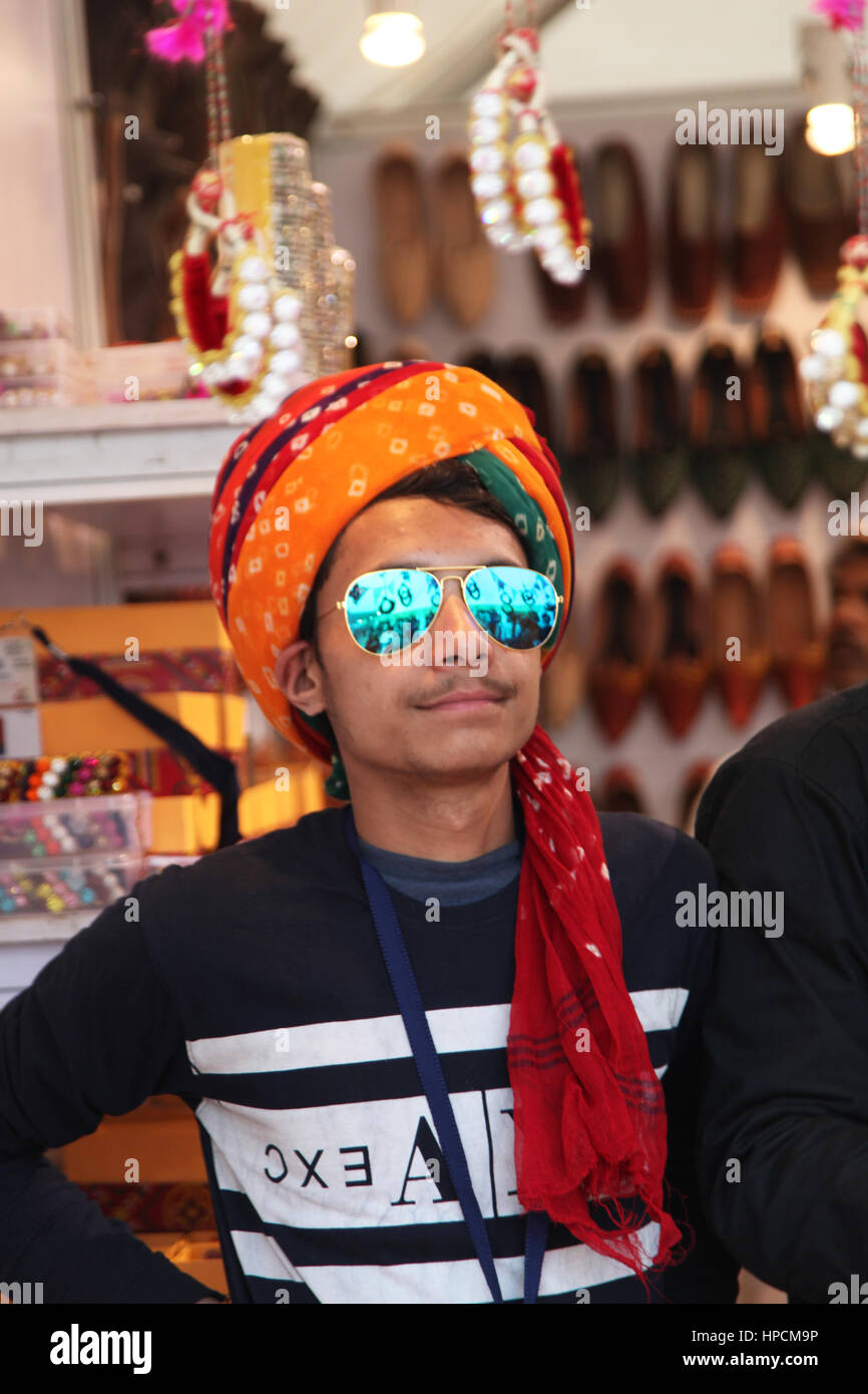 A modern boy posing to camera,Rajasthan Modern Boy (Photo Copyright