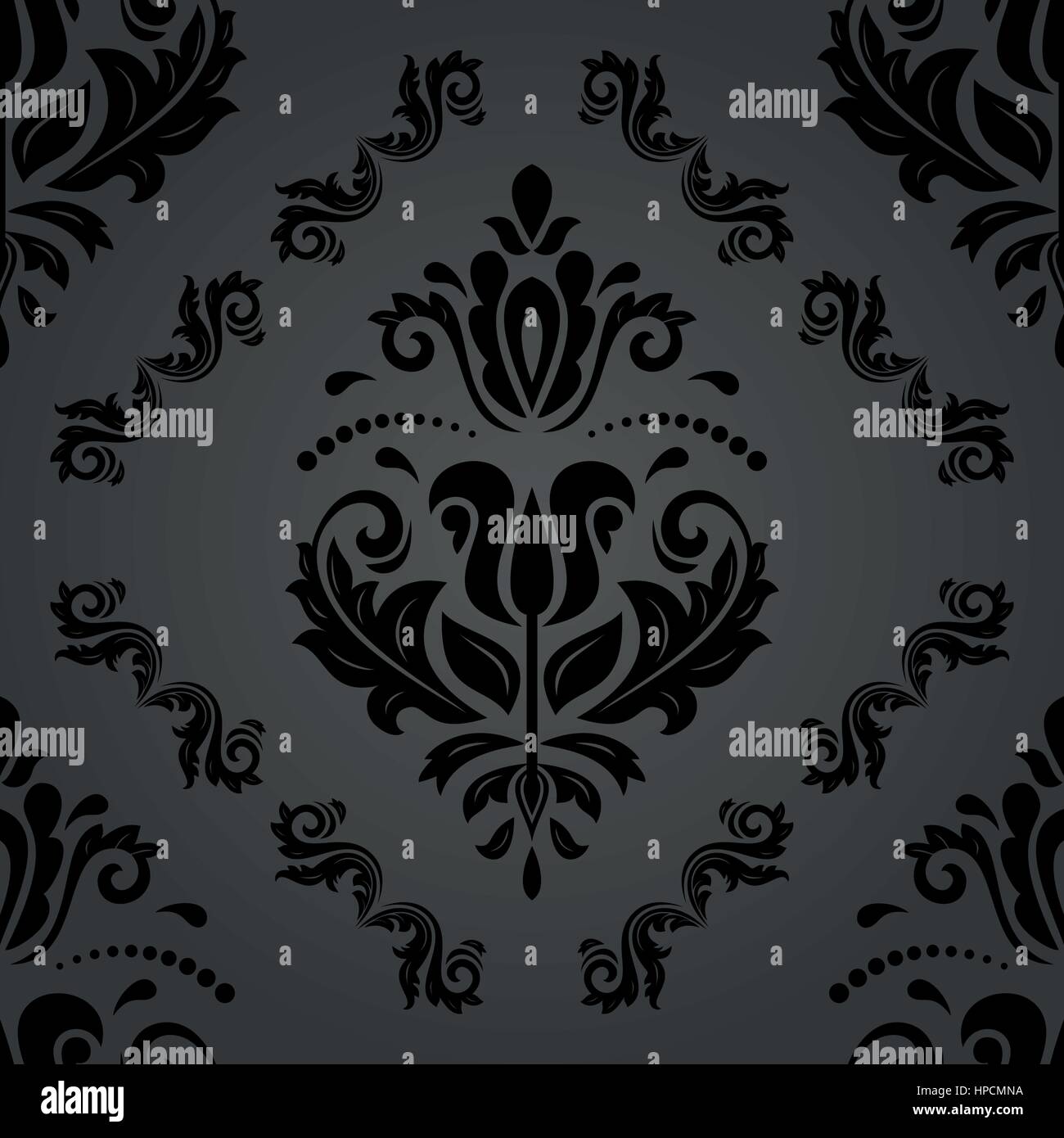 Damask Seamless Vector Background Stock Vector Image & Art - Alamy