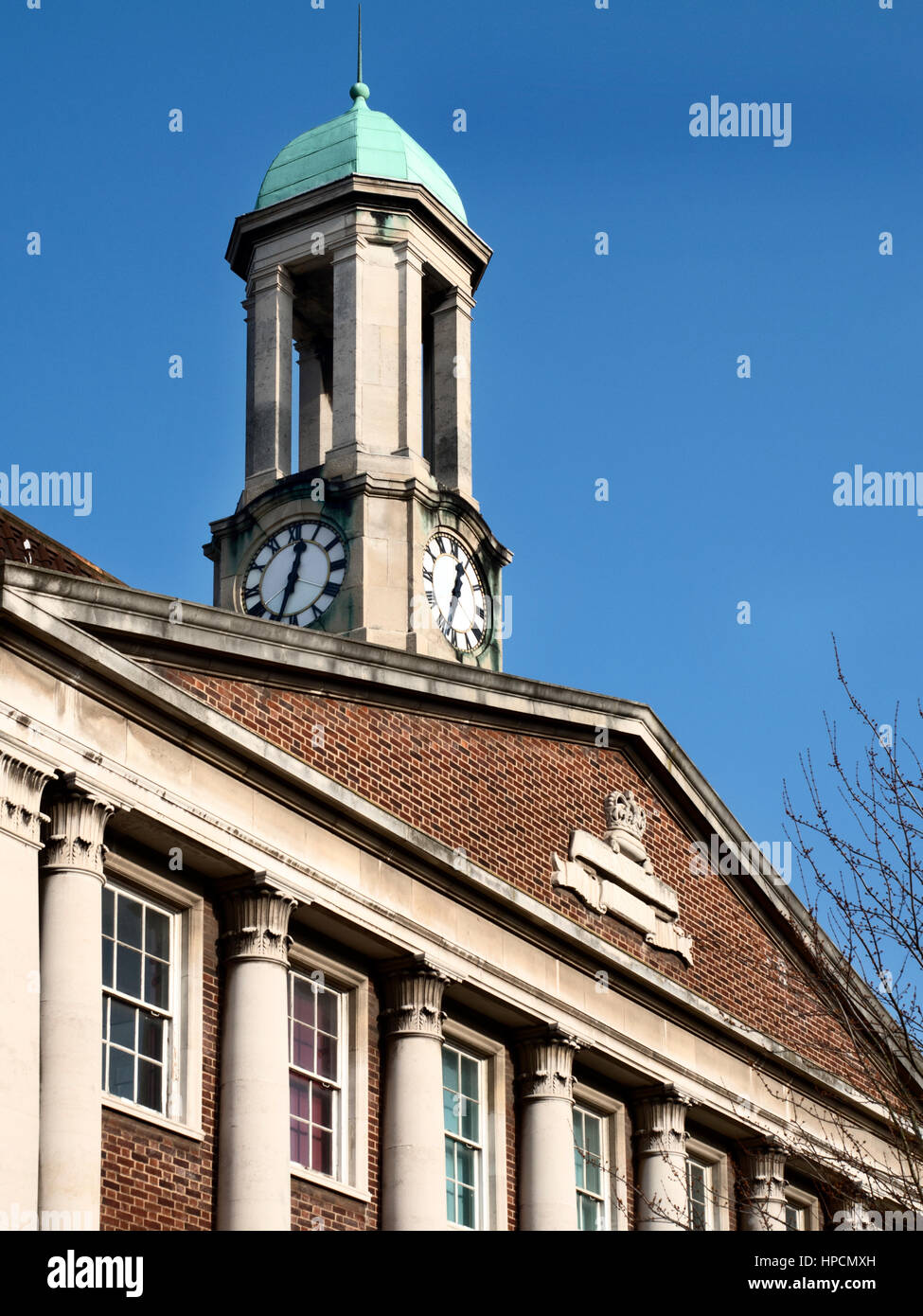 Clock Tower at Queens House on Paragon Street  Hull Yorkshire England Stock Photo