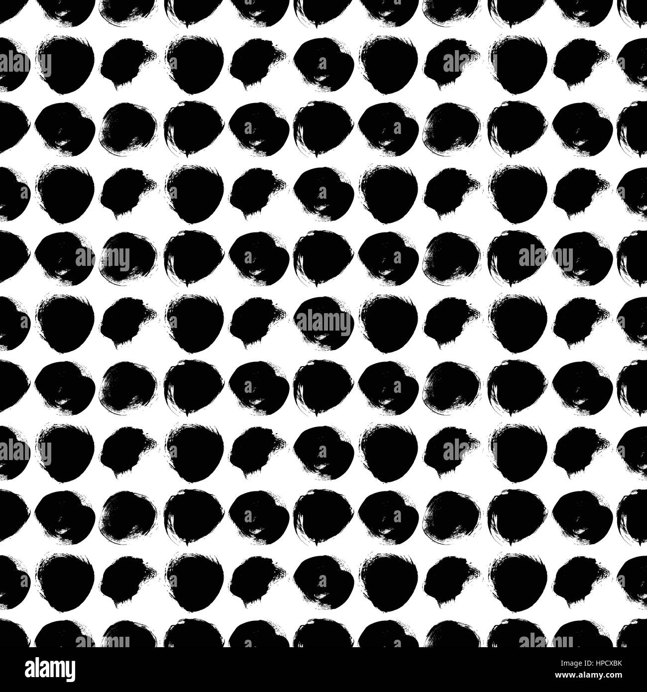 Seamless black and white pattern with circles Stock Vector Image & Art ...