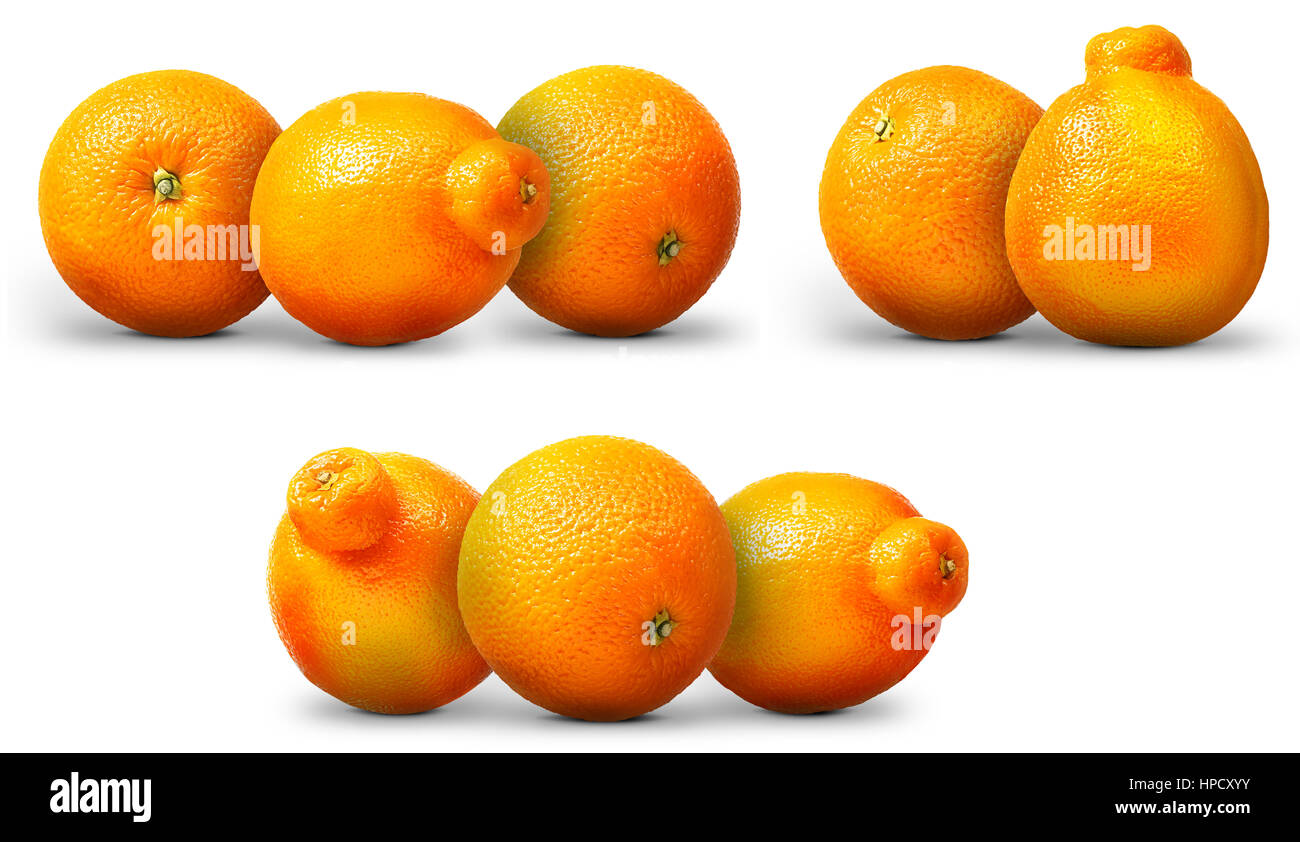 Fresh orange fruit isolated on white background Stock Photo - Alamy